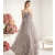 Fashion 2012 light grey Applique Organza ruffles Strapless Sleeveless Wedding Dresses Bridesmaid Evening Prom Party  Dress A Line Gown szie 4 6 8 10 12 14 16 18 20 Or Custom