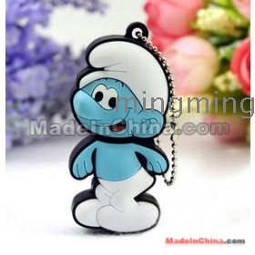 2013 Lovely cartoon 64gu disc personality u disk 64G  u disk flash drive blue wizard doll+ gift