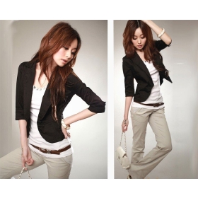 fashion stylekobiet Korean przycisk Slim mała kurtka żakiet Free Shipping / retail / promocja