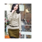 New style woman must have fashion lace Flouncing Sweater Knitwear (Drop Shipping Support!)Free shipping