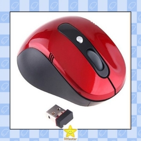 Wireless Portable Optical Mouse USB Receiver RF 2.4GHz For Laptop PC 