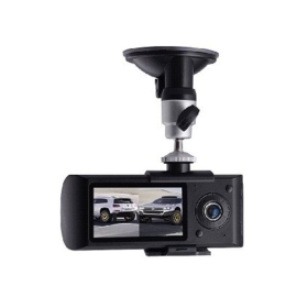 Automobile DVR, di nuovo disegno 2012 Dual Lens Camera Car con il GPS e G-Sensore 3D !X3000 all'ingrosso!