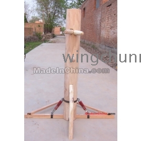 Reflex free standing wooden dummy with spring ,  Martial arts,Ving Tsun, free shipping