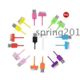 freeshipping!10pcs/lot colorful data sync USB cable/data cable/charger cable for  1/2/ 4/ 4G// /