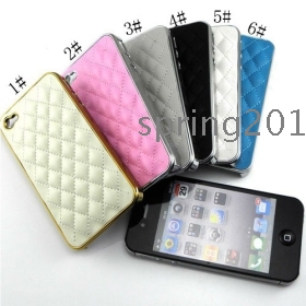 5pcs/lot Nieuw ontwerp Luxe Miaget Patent Leather Cell Phone Case Cover voor iPhone 4S High Quality + groothandel + gratis verzending ~