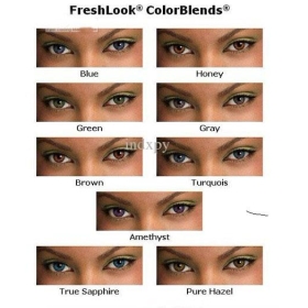20 paires = 40 PCs 2012 de couleur de Freshlook Lentilles 3 Tones lentilles lentilles de contact de couleurs Crazy # 23