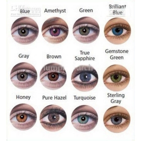 20 pár = 40 db 2012 FreshLook színes kontaktlencse 3 Tones Őrült Lencse színek kontaktlencse # 27