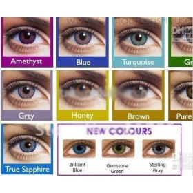 50 par = 100 stk 2012 Freshlook farve kontaktlinser 3 Tones Crazy Lens farver kontaktlinse # 05