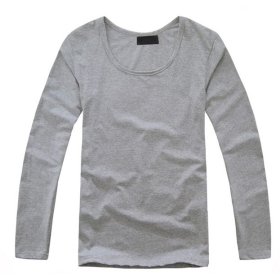 Mannen Slim Fit Solid Color Stijlvolle lange mouwen T - shirts T-stuk Tops Voor Selectie szie : M - XXL # 14