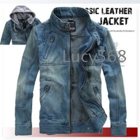 Gratis levering ! Engros pels 2012 Ny stil jakke, frakke , Man frakke, fashion jakke, jean jakke