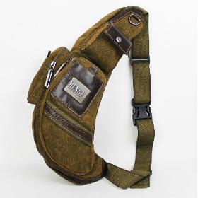 Lærred mandlige muotipurpose brystet pack sandtroopers taske rygsæk stor kapacitet afslappet enkelt skuldertaske sport