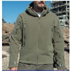 Men's Outdoor Hunting Camping Fleeces Coats Jacket Hoody(EMS 45%)Black Green Gray Coffee Brown XS S M L XL XXL 