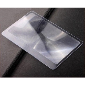 [ סיטוני ] 100pcs/lot מתנה שקופה גודל ארנק כרטיס אשראי מגדלת זכוכית מגדלת