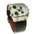 שעון של wholeslae אנשי צבא Oulm ספורט עם עור 3 - Movt קוורץ חיוג שחור 24mm רצועת שעון 9315
