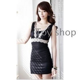 New sexy night club outfit dress  V fashion tight pack hip dress                   