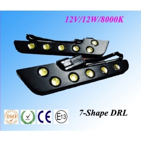 Livraison gratuite 6W puissance élevée DRL LED DRL DRL voiture automatique a mené oeil d'aigle de lumière de queue de secours arrière lampe LED DRL lumière diurne