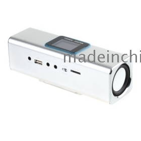 Mini Speaker MP3 Player Amplifier Micro SD  Card USB Disk FM Radio Mini Mp3 Speaker Black/Silver