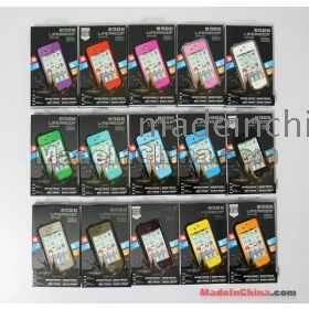 12 colors AAAAA quality Lifeproof Waterproof Case cases Cell Phone Case for iphone 4 4s