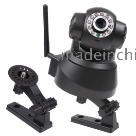 Nightvision IR Webcam Web CCTV-camera WiFi Wireless IP Camera wit / zwart outdoor indoor