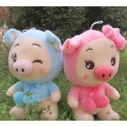 Lovers pig plush toys pressure bed doll birthday valentine's day gift                       