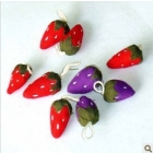 free shipping Pure manual cloth art is hanged adorn little strawberry pendant mobile phone chain handicraft        