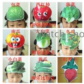 Είδους λαχανικά παιδιών ελαστικών / παιδιά μάσκα / παιδιών ελαστικών παιχνίδι / ο ρόλος των ζώων μάσκα επιδόσεις των ελαστικών