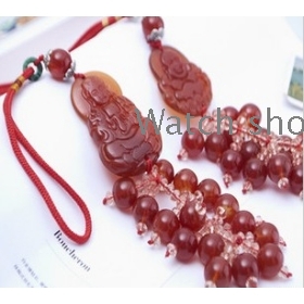 free shipping Auto  lucky for security and peace bless agate guanyin pendant   