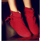 free shipping Autumn braid tassel increased in leisure low with short boots  customized      