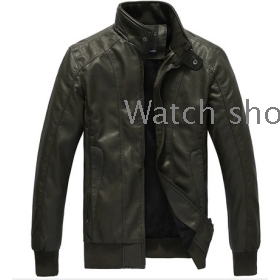 free shipping Thick locomotive male han cultivate one's morality tide leather coat  