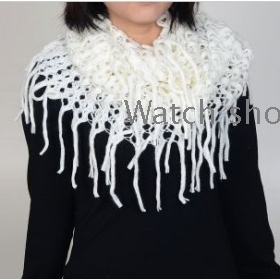 O colar de mulheres han edição de lã gola de lã cachecol cachecol no inverno
