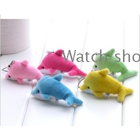 free shipping The mobile phone's accessories plush little dolphin small gift is hanged adorn wholesale        