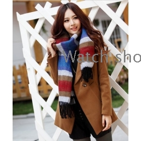 free shipping The new female in han long money cultivate one's morality double breasted coat   