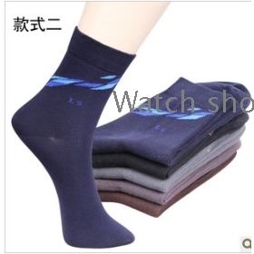 free shipping  Male business cotton antibacterial thick deodorization socks