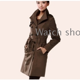 Женская одежда Хан издания двубортные пальто пыли пальто большой код 8882