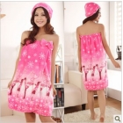 free shipping Pajama lovely wiping a bosom female pile towel         