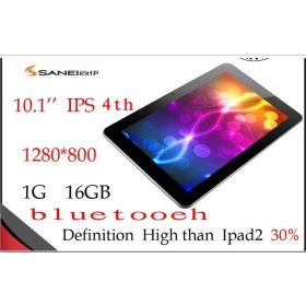 Ampe A10 Tablet PC 10.1 " HD IPS-Schirm Android 4.0.3 1GB RAM 16GB Dual-Kamera 2160P HDMI Bluetooth
