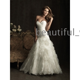 Wedding Dresses With Ruching And Dropped Waist Gallery White Ruched Ruffled Organza Strapless Sweetheart Drop Waist
