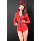 Halloween Masquerade Sexy Costume Set Red Devil Sensuous Scoundrel S8576 Cheaper price Free Shipping Drop Shipping