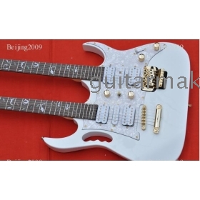 best New 7V Double neck guitar Free shipping Solid body Great sound As photo