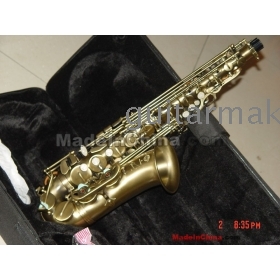 2011 antik messing 54 Style Tenorsaxofon Abalone shell KEY nye ankomst