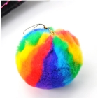 South Korea plush seven color DaMao ball mobile phone chain the mobile phone's accessories bag add-ons