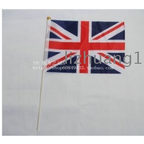 Macha flag flaga brytyjska ręka mała hand British flag wymachiwali flagami i * 21 cm