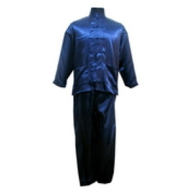 free shipping Chinese blue kungfu suit for men