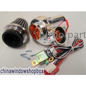  Electric  TURBOCHARGER SUPERCHARGER KIT motorcycle Air Filter High quality DHL Free Shipping 