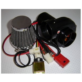 MINI T-500 Turbo Electric TURBO TURBO Supercharger KIT motorcykel luftfilter Høj kvalitet 6set/lot DHL gratis forsendelse