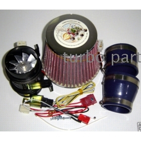 Elektrische Supercharger turbo turbo supercharger kit Hoge kwaliteit Metalen wielen ( twee Motor ) DHL gratis verzending