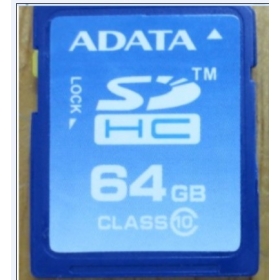 . Engros - - NY ADATA 64GB Class10 SDHC hukommelseskort Card.Trans Flash Card @ 003