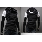New Men's fashion sleeveless vest hoody free shipping