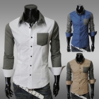 Wholesale - 2013 New Style High Quality Causal Slim Men's Long Sleeve Shirt