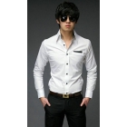 Honour fashion cultivate one's morality quilts black shirt button